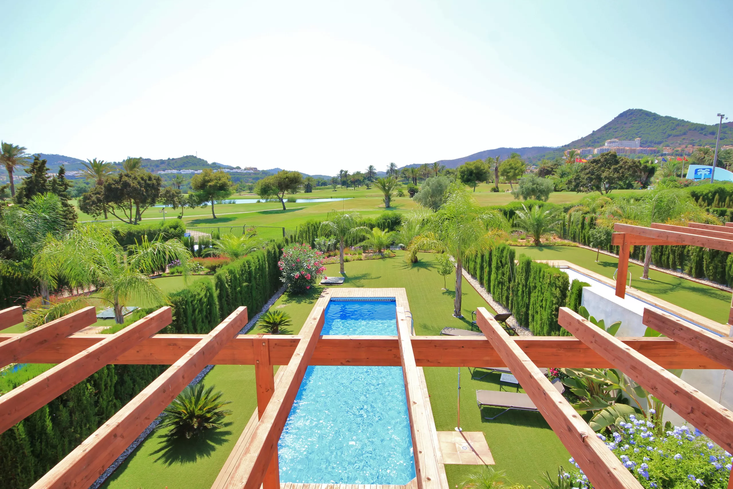 Reserva del Coto Villa 2 Pool from upper terrace